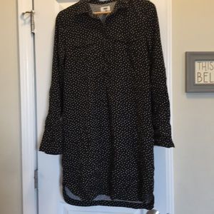 Cute polka dot tall shirt dress!